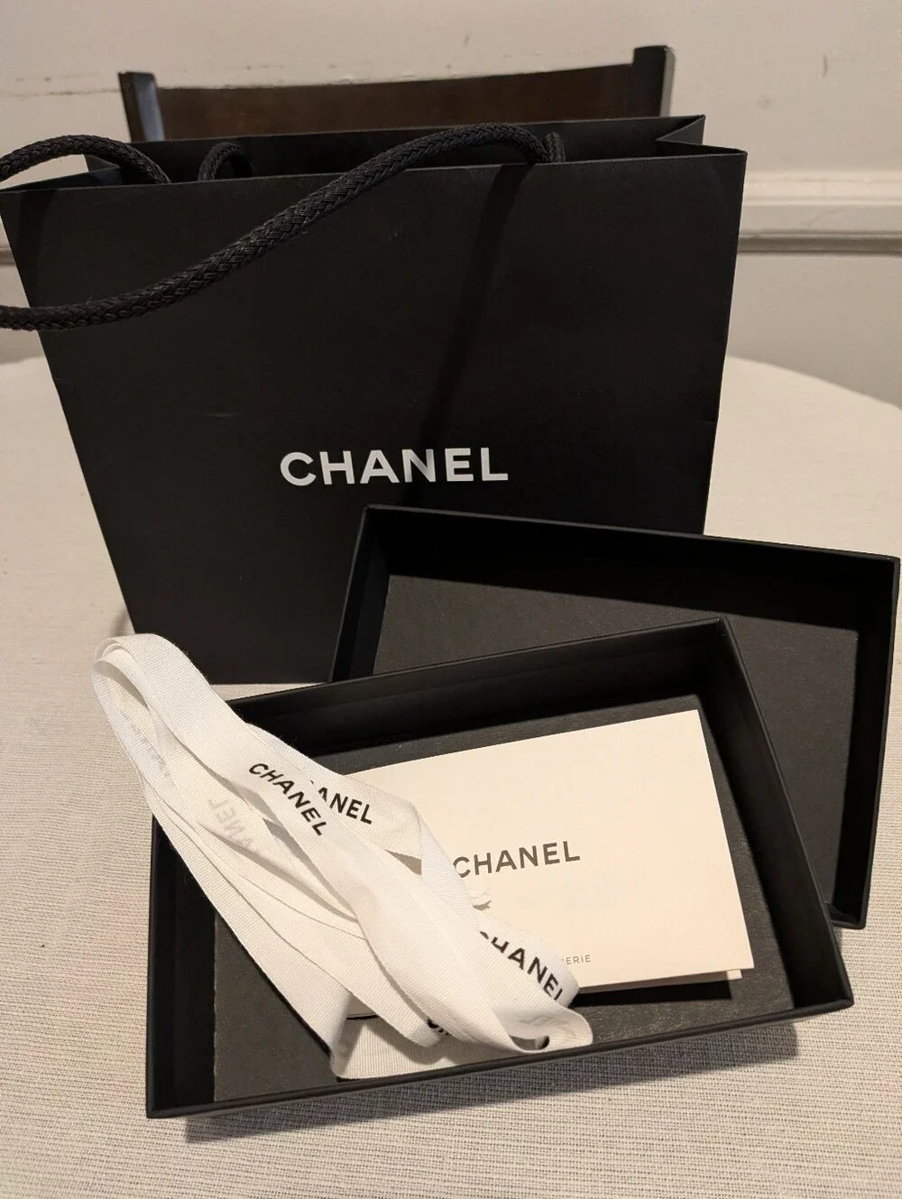 CHANEL Empty Small Box and  Shopping Bag